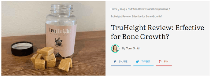 TruHeight Revisión por Fit Healthy Momma